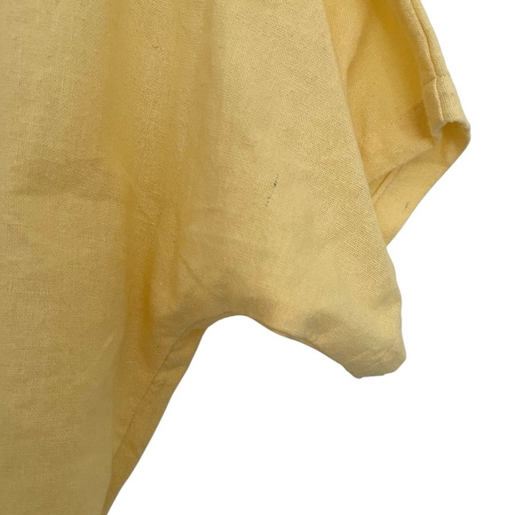 Bellewaera Yellow Short Sleeve Wrap Top EU 42 Approx Medium Large - Picture 8 of 9